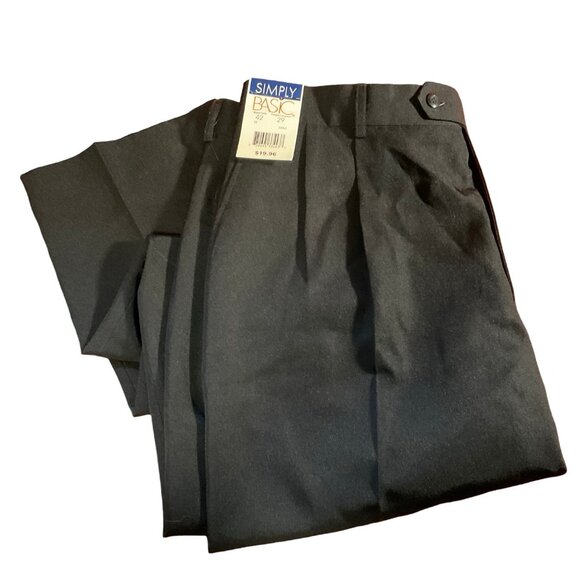 Black Pleated Front Dress Pant - Picture 1 of 3